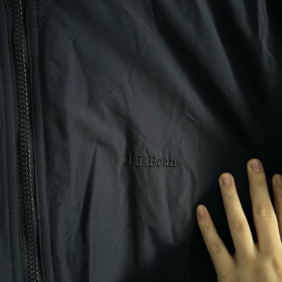 L.L. Bean Navy Bomber Jacket - Picture 3 of 5